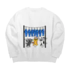 それいゆのねこ猫運動会（魚食い競走） Big Crew Neck Sweatshirt