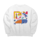 みなとまち層の海のトワイライトな生き物 Big Crew Neck Sweatshirt