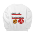 それいゆのコロナワクチン２回接種済PR商品 Big Crew Neck Sweatshirt