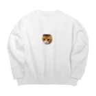 めいちゃんの甘えんぼショップのチー牛猫めいまくん。 Big Crew Neck Sweatshirt