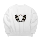 小屋のふゅーじょん猫 Big Crew Neck Sweatshirt