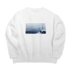 HFのHF 出船 フォトプリント Big Crew Neck Sweatshirt