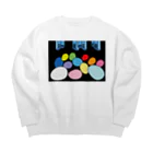 Blupiggの星の行進 Big Crew Neck Sweatshirt