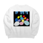 Blupiggの星の行進 Big Crew Neck Sweatshirt