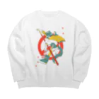 寝路屋さんのぽっきんにゃべイベ Big Crew Neck Sweatshirt