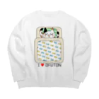 ねむ吉屋のあいらぶおふとん！ Big Crew Neck Sweatshirt