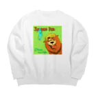 ZineeintheBottleのすっぽんぽんグッズ だぼ犬 Ver. Big Crew Neck Sweatshirt