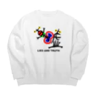 アインシュタインキャットの噓と真実 Big Crew Neck Sweatshirt