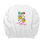 Siderunの館 B2のクレヨン DE びーる Big Crew Neck Sweatshirt