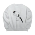 小鳥と映画館のグッドラックな猫 Big Crew Neck Sweatshirt