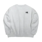 Naa Piano Music (ピアノデザインコレクション)の🎹 ピアノ 鍵盤　(ワンポイントシンプルver.) Big Crew Neck Sweatshirt