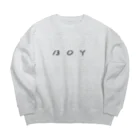 ▷            chiroruのB O Y Big Crew Neck Sweatshirt