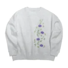 ツバメ堂の鉄扇の花 Big Crew Neck Sweatshirt