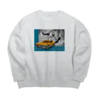 insparation｡   --- ｲﾝｽﾋﾟﾚｰｼｮﾝ｡の０時の魔法 Big Crew Neck Sweatshirt