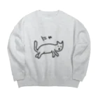 ののの猫屋敷のうむうむ Big Crew Neck Sweatshirt