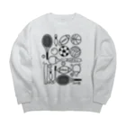 おはる屋さんのいろいろ球技（ボールゲーム） Big Crew Neck Sweatshirt