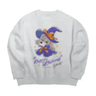 obosa_DENS/SABEAR_shop ＠SUZURIのシュナガール_ハロウィン_ウェア Big Crew Neck Sweatshirt