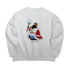 さくらい屋の王様ペンギン Big Crew Neck Sweatshirt