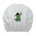 さくらい屋の殿様ペンギン Big Crew Neck Sweatshirt