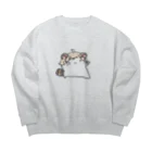 ねまきのおみせのおどるねまき Big Crew Neck Sweatshirt