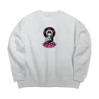 くねくね道のOK! BUDDHA Big Crew Neck Sweatshirt