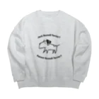 ギタムズのジャックラッセルテリア Big Crew Neck Sweatshirt