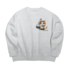 miau miauのフラくんスウェット Big Crew Neck Sweatshirt