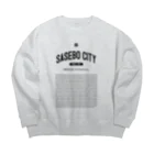 SASEBO CITY SHOPのSASEBO CITY カレッジパターン Big Crew Neck Sweatshirt