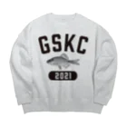 がさっ子クラブのGaSaKkoClub-カレッジロゴ風-ヤリタナゴ（ブラック） Big Crew Neck Sweatshirt