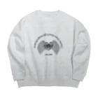 YOLOYOLOの羽の生えたハート Big Crew Neck Sweatshirt