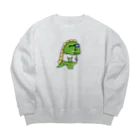 むびおしょっぷのむびおスウェット(横向き) Big Crew Neck Sweatshirt