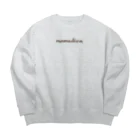 nomadica(ノマディカ)　SUZURIストアのnomadicaロゴ 山なし(茶) Big Crew Neck Sweatshirt