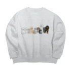 boorichanのわんわんず Big Crew Neck Sweatshirt