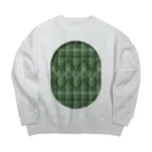 dizzyのzigzag_window_green ビッグシルエットスウェット