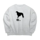 bow and arrow のボルゾイ Big Crew Neck Sweatshirt