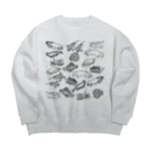 はんこや　ののの古生代のいきものたち Big Crew Neck Sweatshirt