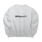 YouTube「にいがたTV」オフィシャルのにいがたTV 8ビットロゴ ビッグシルエットスウェット Big Crew Neck Sweatshirt