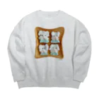 ℂ𝕙𝕚𝕟𝕒𝕥𝕤𝕦 ℍ𝕚𝕘𝕒𝕤𝕙𝕚 東ちなつのwanko cream Big Crew Neck Sweatshirt