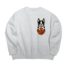 キッズモード某のバスケットボールテリア Big Crew Neck Sweatshirt