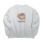 ぽぽち屋のしっぽぷりぷりポメラニアン Big Crew Neck Sweatshirt