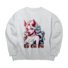 islandmoon13のthe Evil One　美しき悪魔 Big Crew Neck Sweatshirt