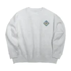 ねねねねねねね工房の魚乳類　アジ Big Crew Neck Sweatshirt