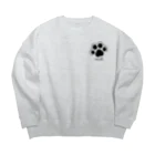 WebArtsの肉球をモチーフにしたオリジナルブランド「nikuQ」（猫タイプ）です Big Crew Neck Sweatshirt