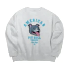 LONESOME TYPE ススのLove❤️Dogs（アメリカンピットブルテリア・青鼻） Big Crew Neck Sweatshirt