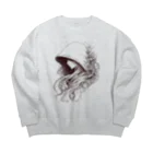 zaisuのミステリアス Big Crew Neck Sweatshirt