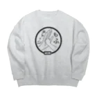 いっぷく処 てんてんのもふチャージ Big Crew Neck Sweatshirt