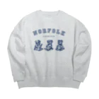 TOMOS-dogの3ひきのいぬ（紺） Big Crew Neck Sweatshirt