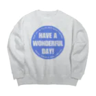 kazu_gの素晴らしい一日を！1 Big Crew Neck Sweatshirt