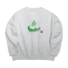 きら星の湯上りワニ Big Crew Neck Sweatshirt