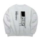 nya-mew（ニャーミュー）の家猫(イエネコ)は見た Big Crew Neck Sweatshirt